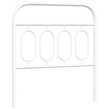 Hoofdbord 90 cm metaal wit