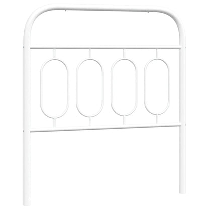 Hoofdbord 90 cm metaal wit