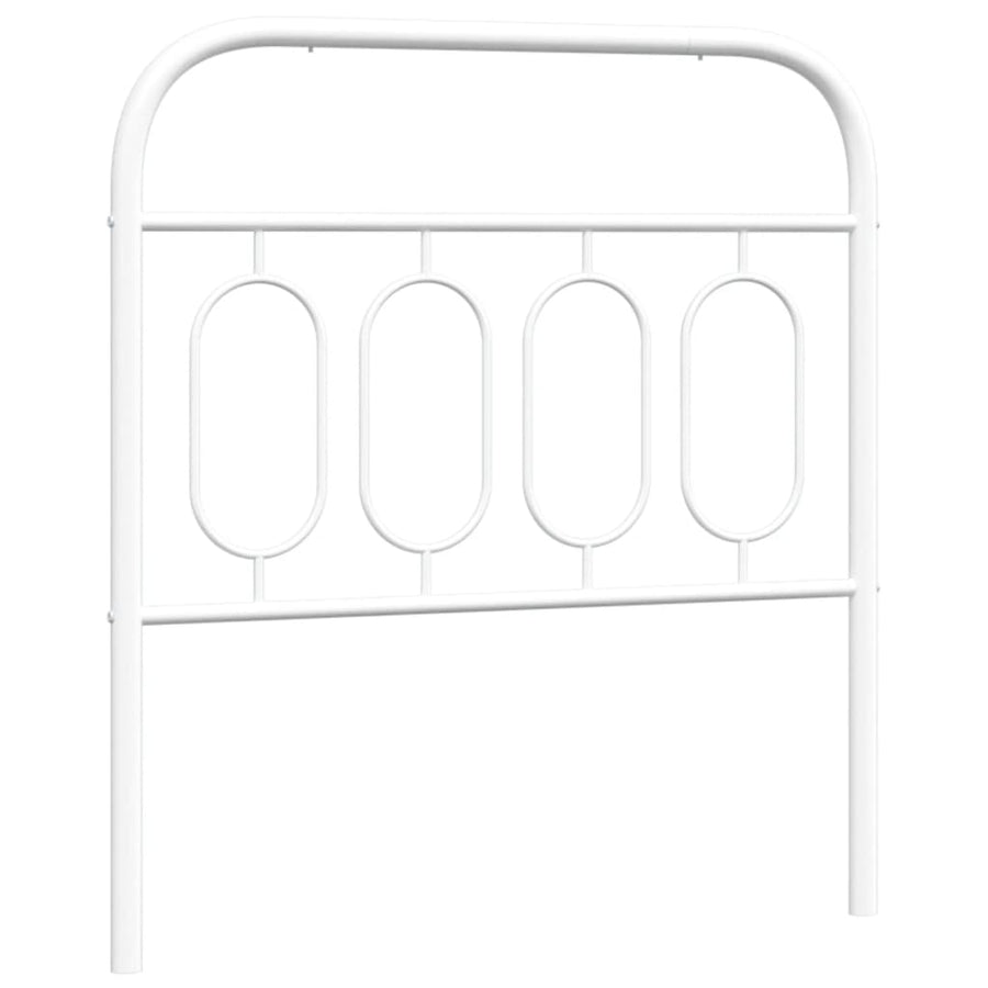 Hoofdbord 90 cm metaal wit
