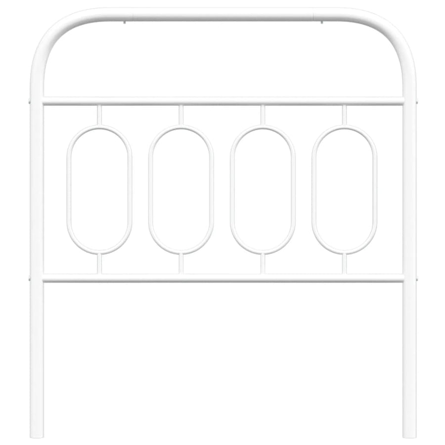Hoofdbord 90 cm metaal wit