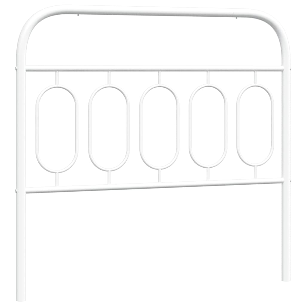 Hoofdbord 100 cm metaal wit