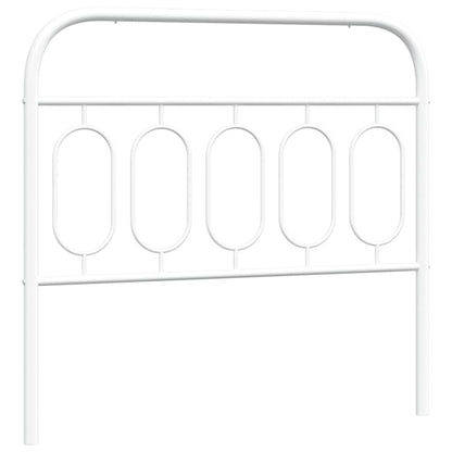 Hoofdbord 100 cm metaal wit
