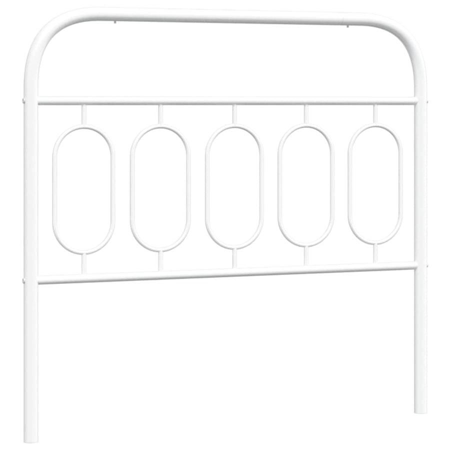Hoofdbord 100 cm metaal wit