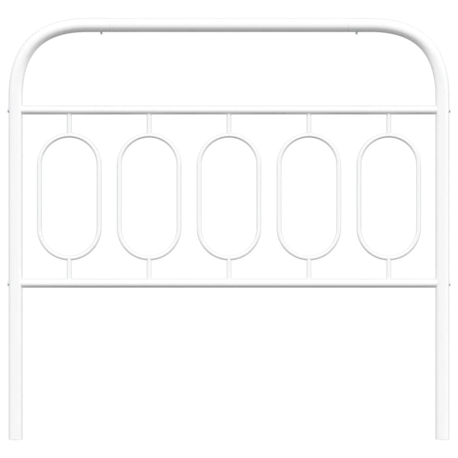 Hoofdbord 100 cm metaal wit