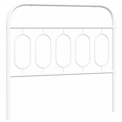 Hoofdbord 107 cm metaal wit