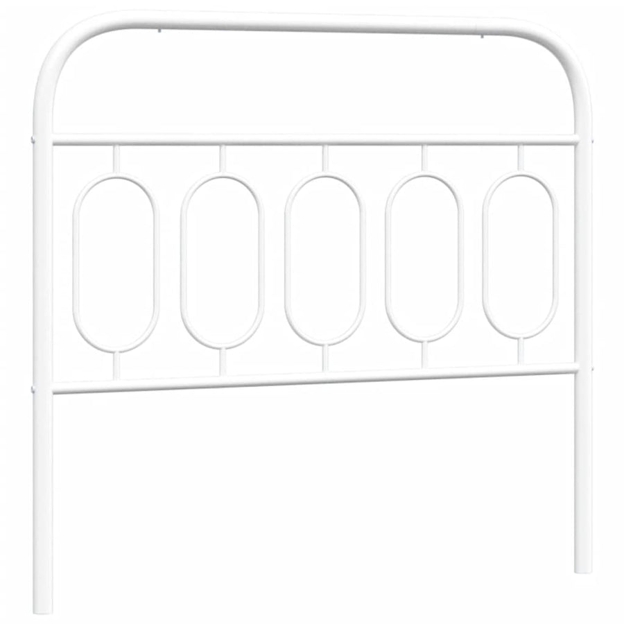 Hoofdbord 107 cm metaal wit