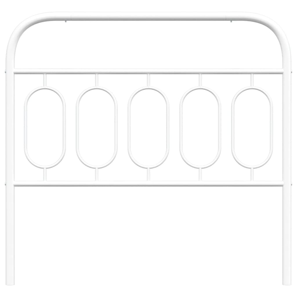 Hoofdbord 107 cm metaal wit