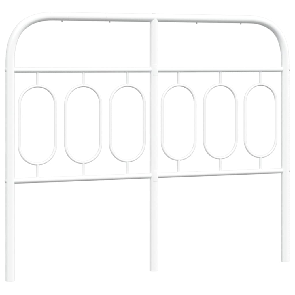 Hoofdbord 120 cm metaal wit