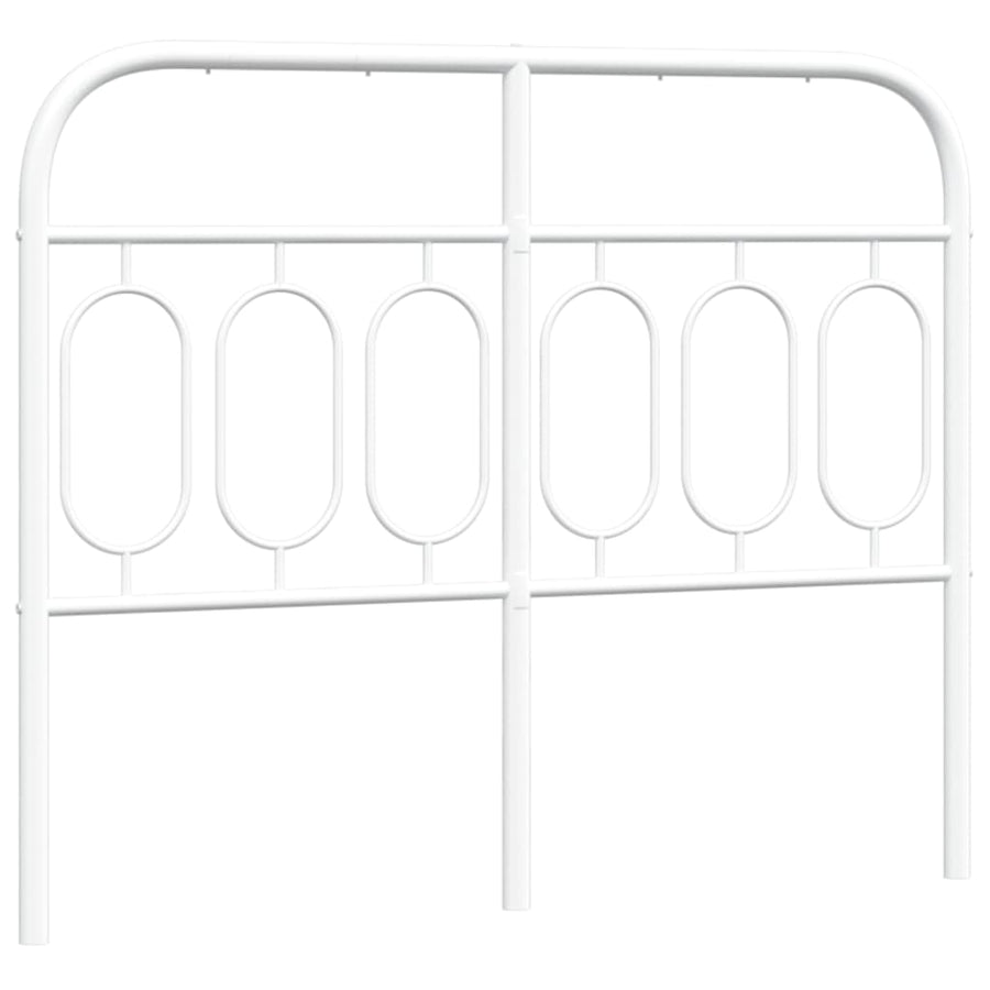 Hoofdbord 120 cm metaal wit