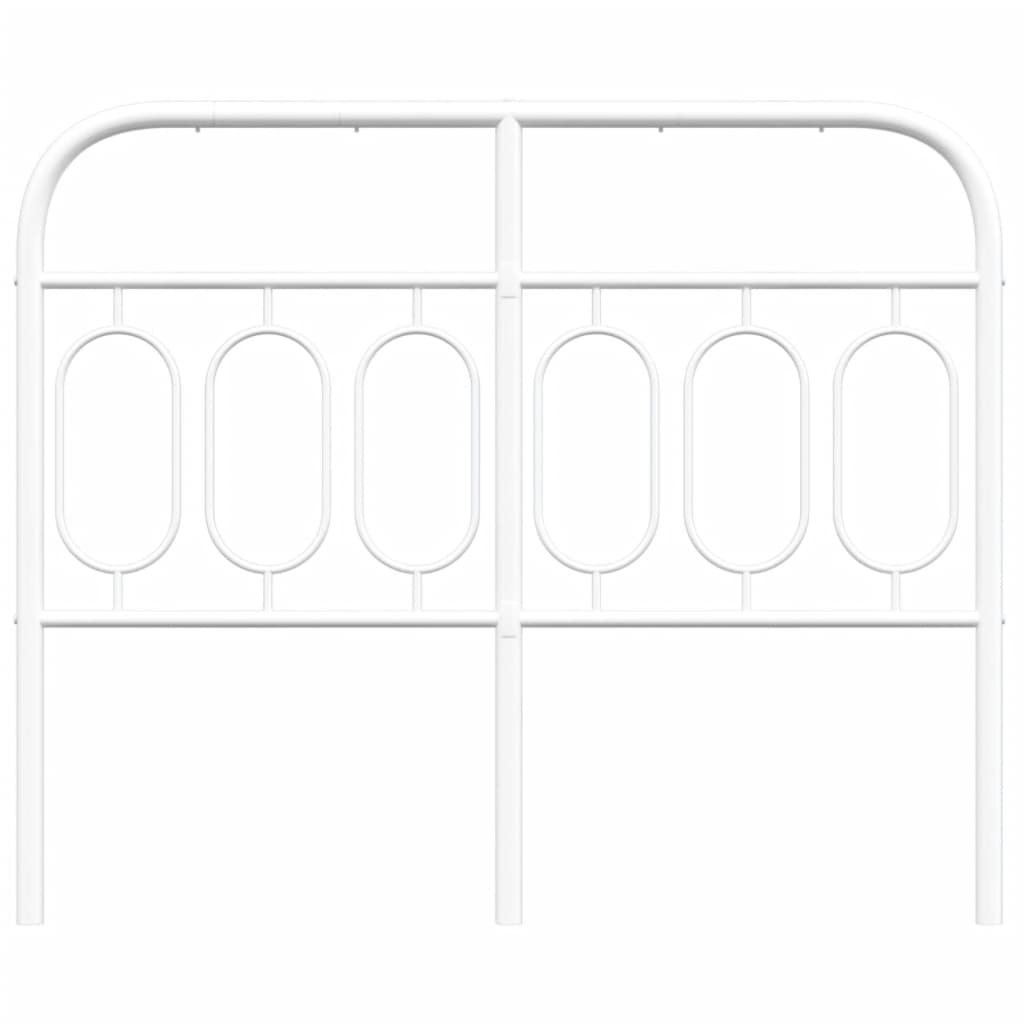 Hoofdbord 120 cm metaal wit