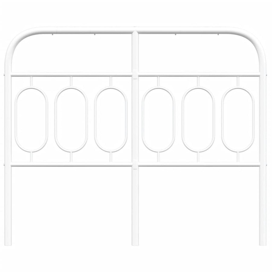 Hoofdbord 120 cm metaal wit