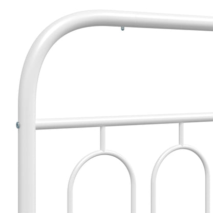 Hoofdbord 137 cm metaal wit