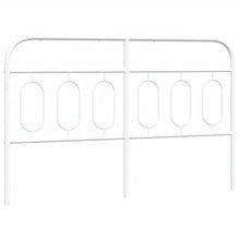 Hoofdbord 140 cm metaal wit