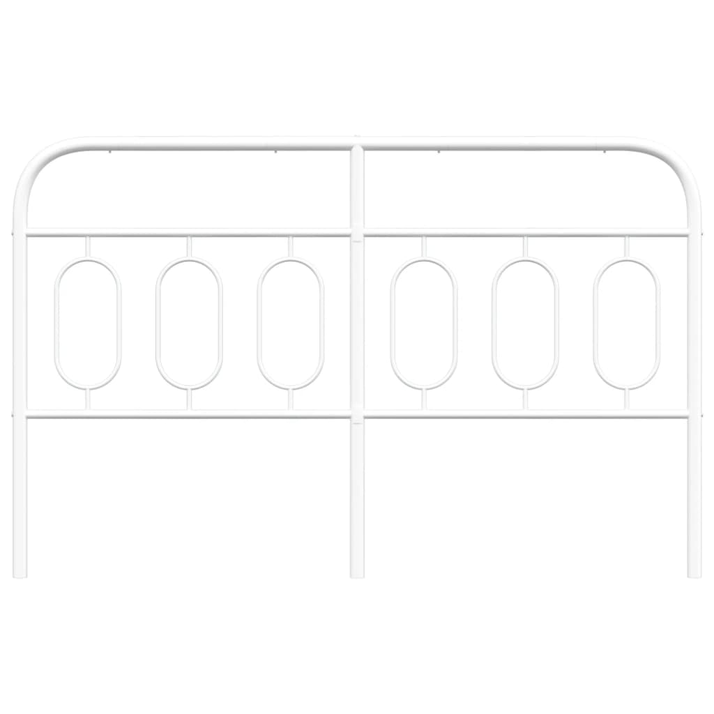Hoofdbord 140 cm metaal wit