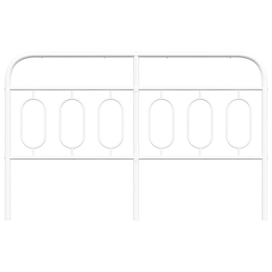 Hoofdbord 140 cm metaal wit