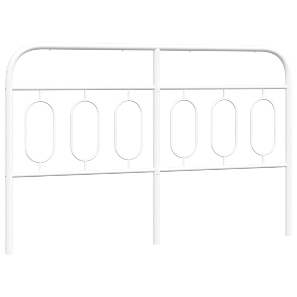 Hoofdbord 150 cm metaal wit