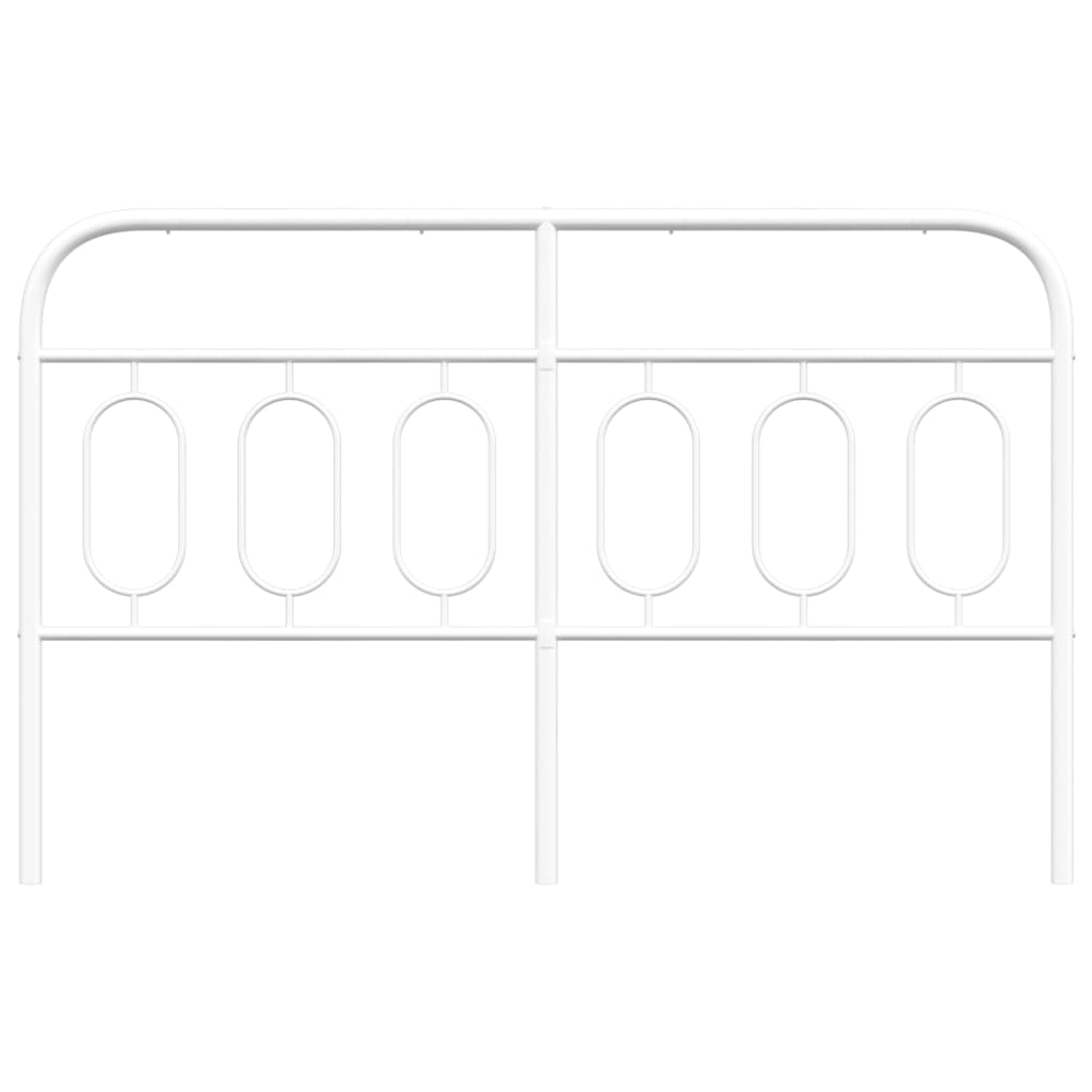 Hoofdbord 150 cm metaal wit