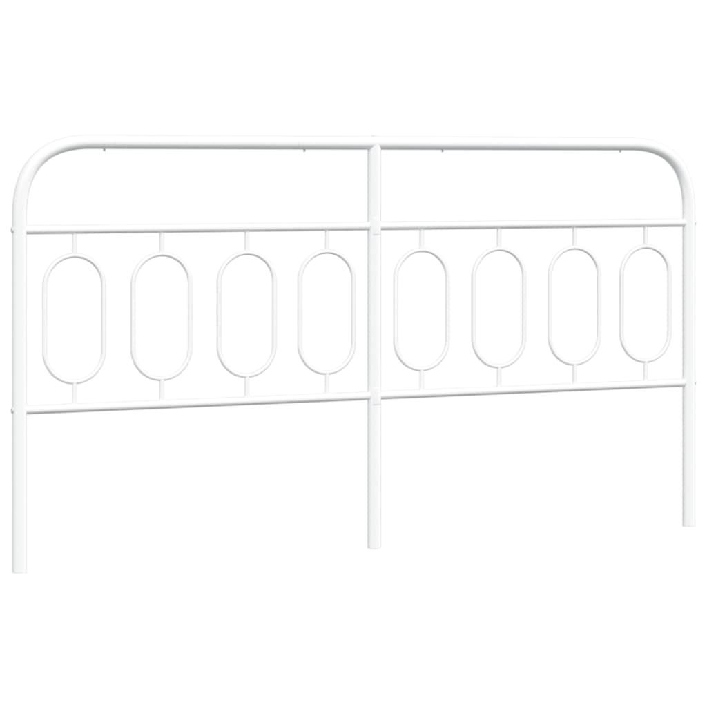 Hoofdbord 160 cm metaal wit