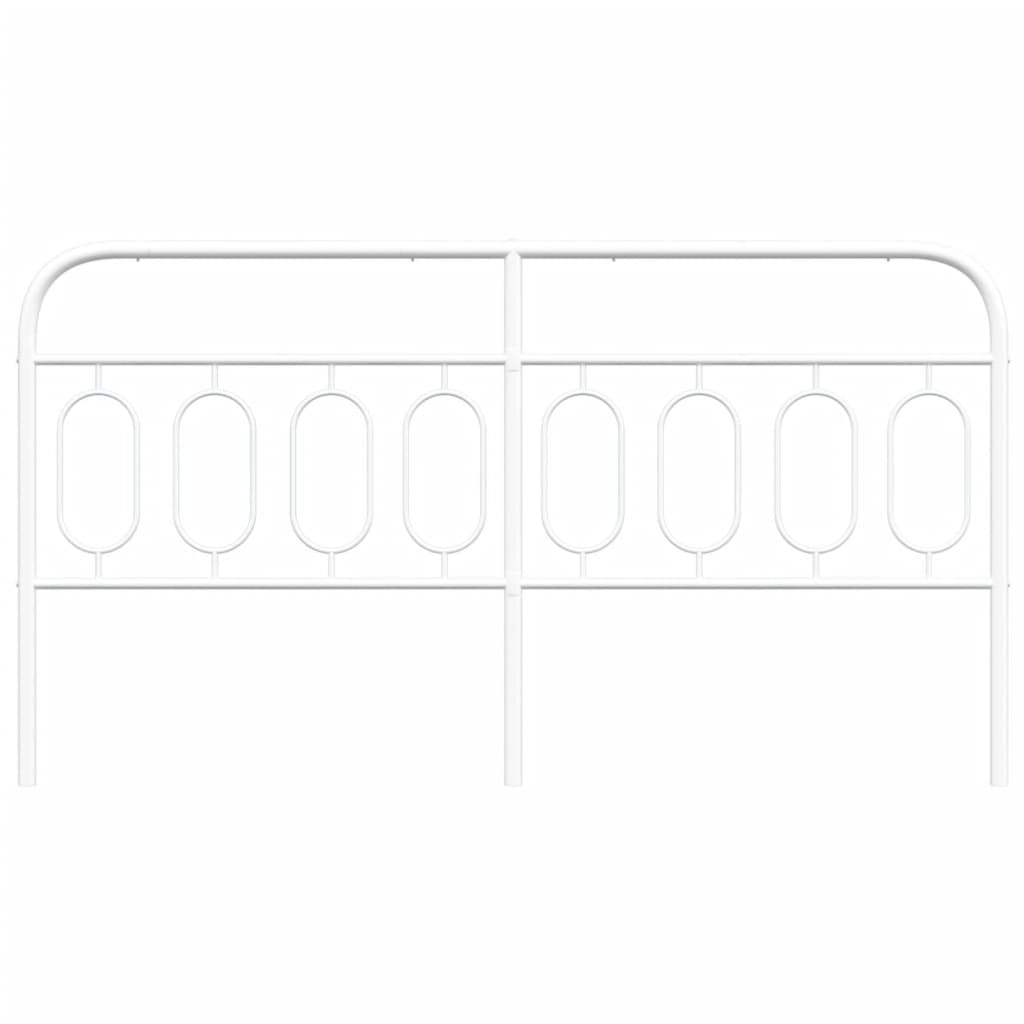 Hoofdbord 160 cm metaal wit
