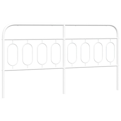 Hoofdbord 193 cm metaal wit