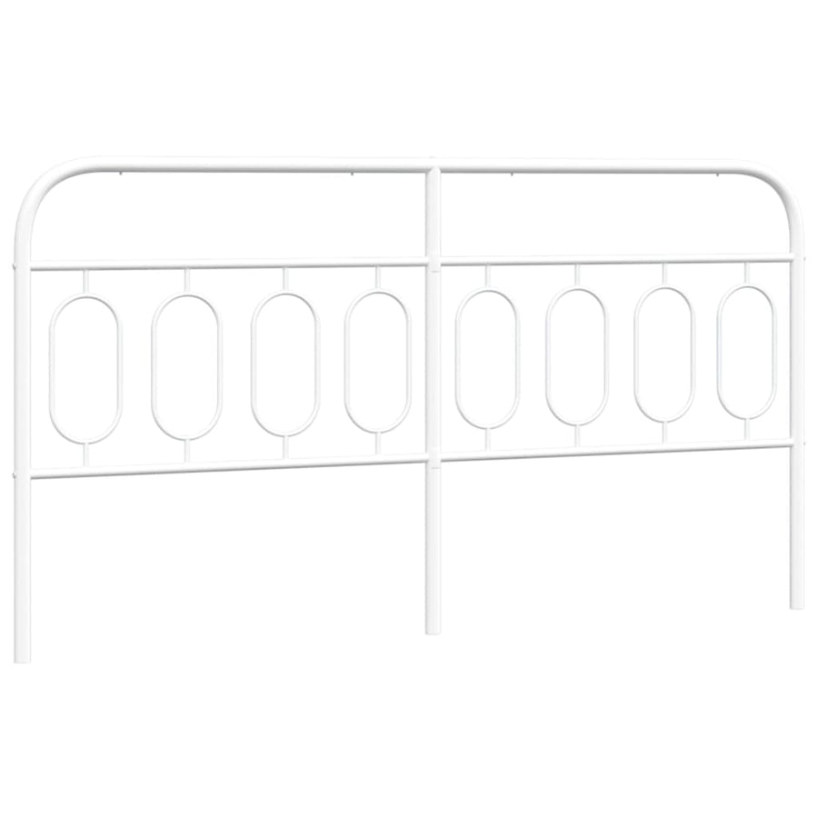 Hoofdbord 193 cm metaal wit