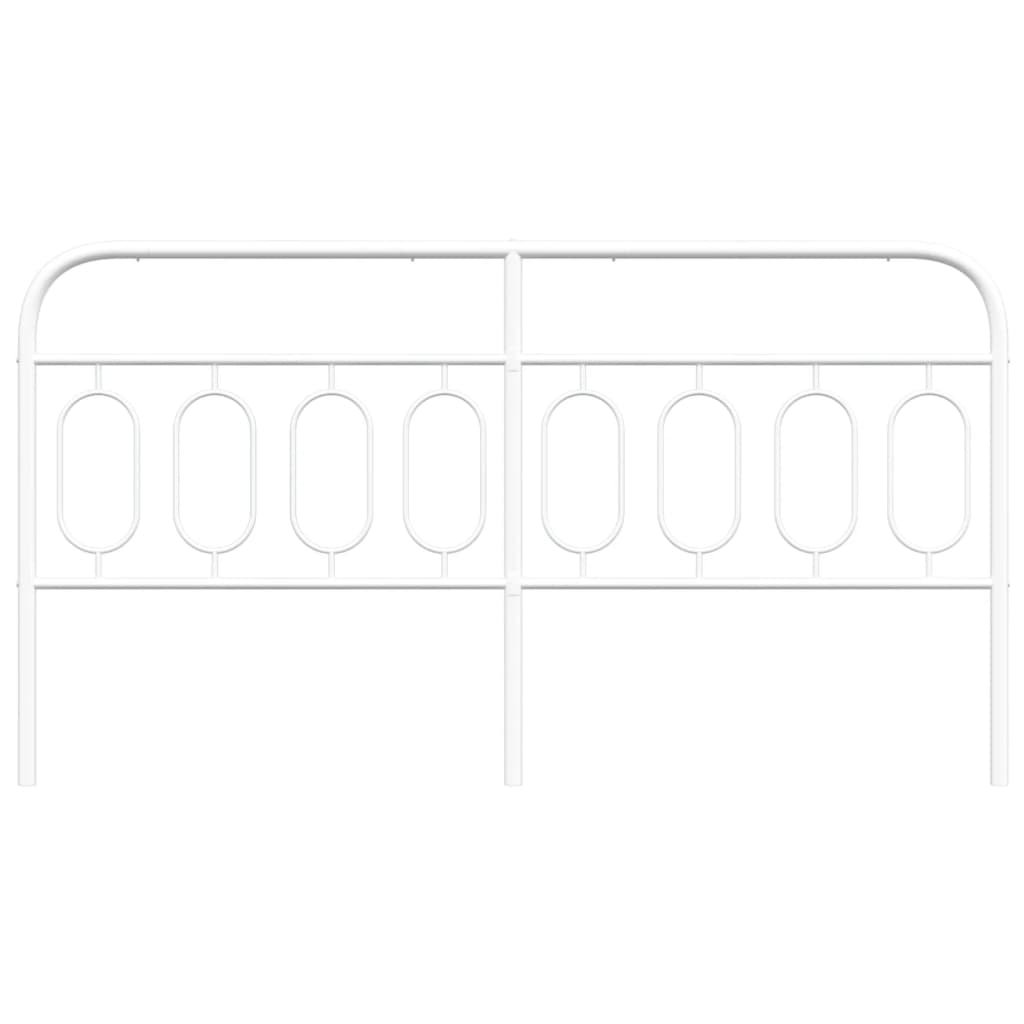 Hoofdbord 193 cm metaal wit