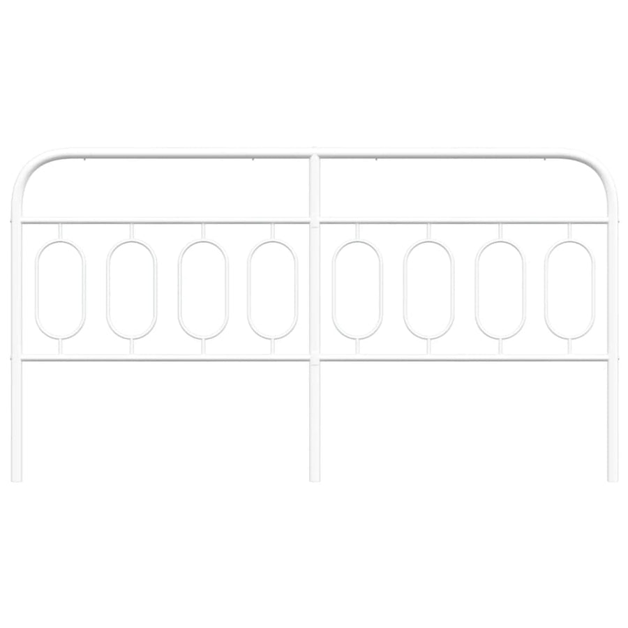 Hoofdbord 193 cm metaal wit