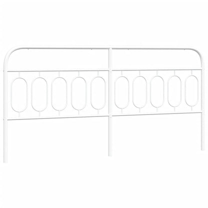 Hoofdbord 200 cm metaal wit