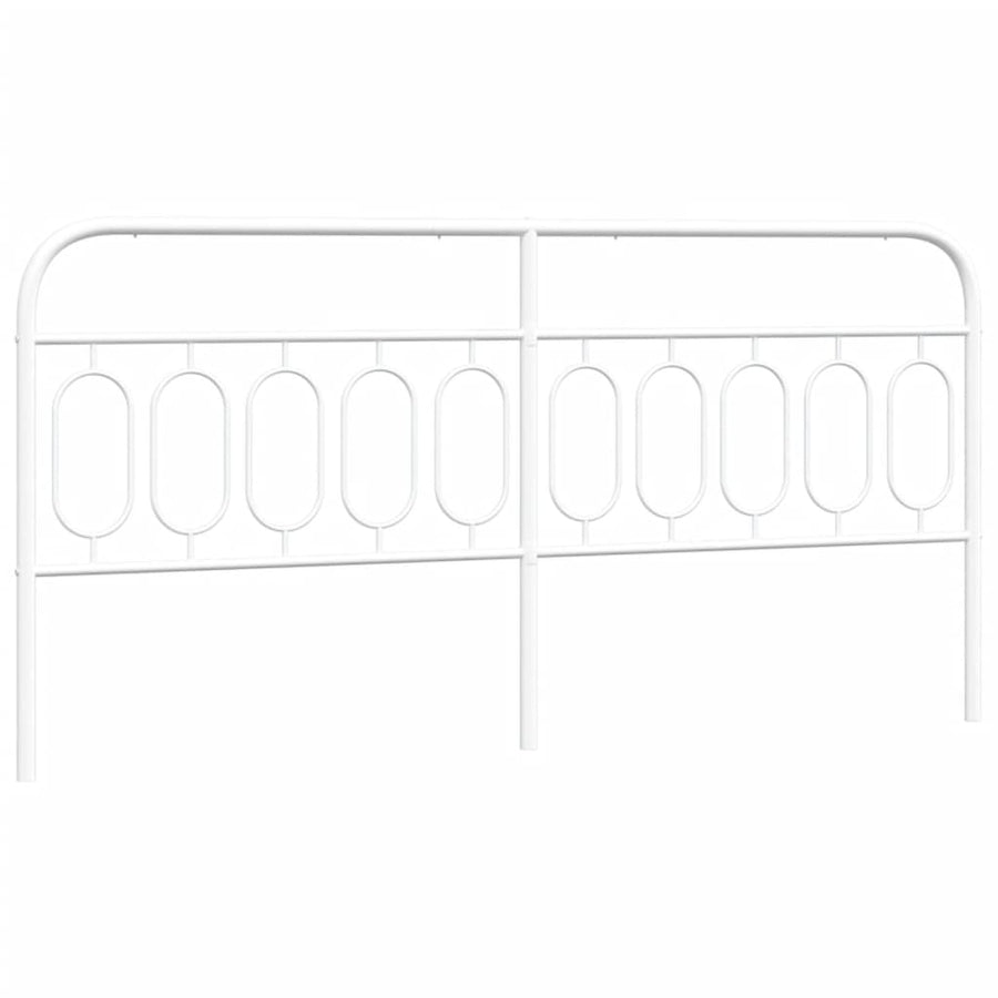 Hoofdbord 200 cm metaal wit
