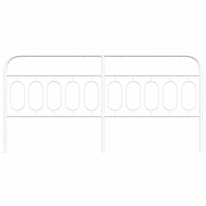 Hoofdbord 200 cm metaal wit