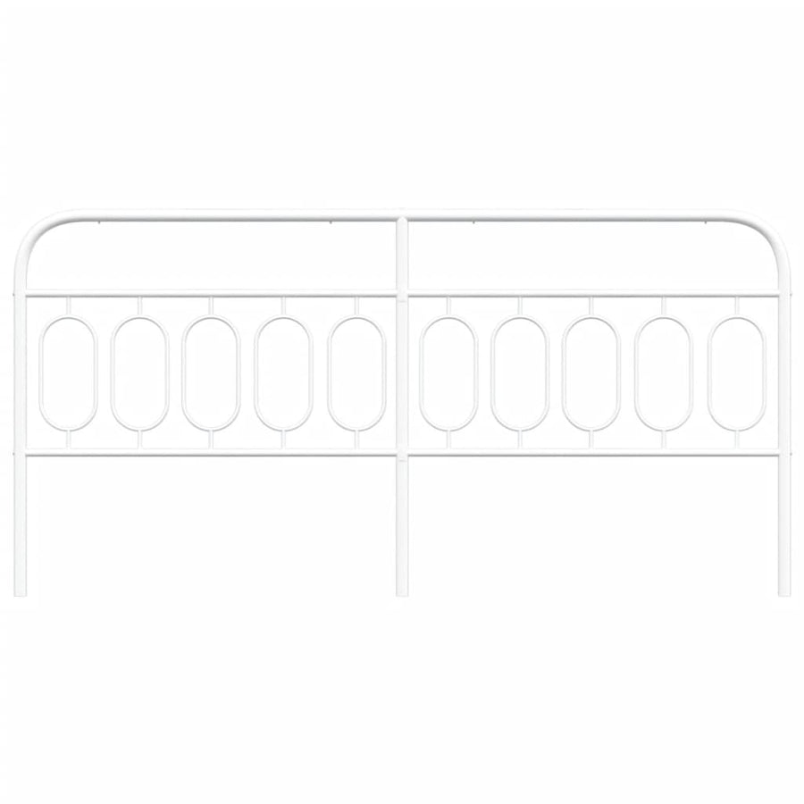 Hoofdbord 200 cm metaal wit