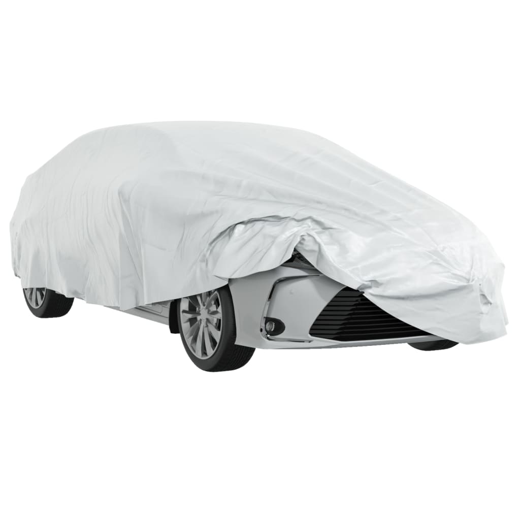 Autohoes voor sedan met gespriemen M volledig zilverkleurig