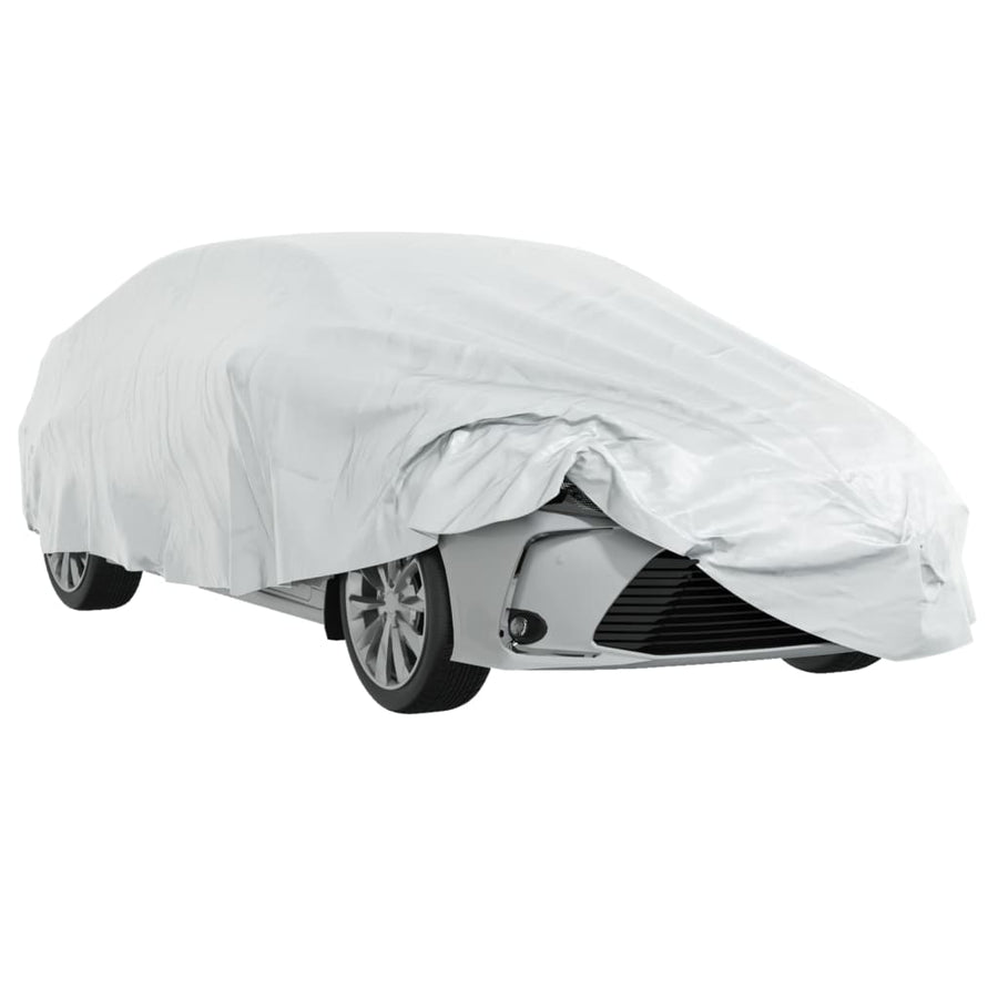 Autohoes voor sedan met gespriemen M volledig zilverkleurig