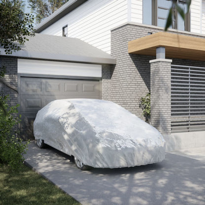 Autohoes voor sedan met gespriemen M volledig zilverkleurig