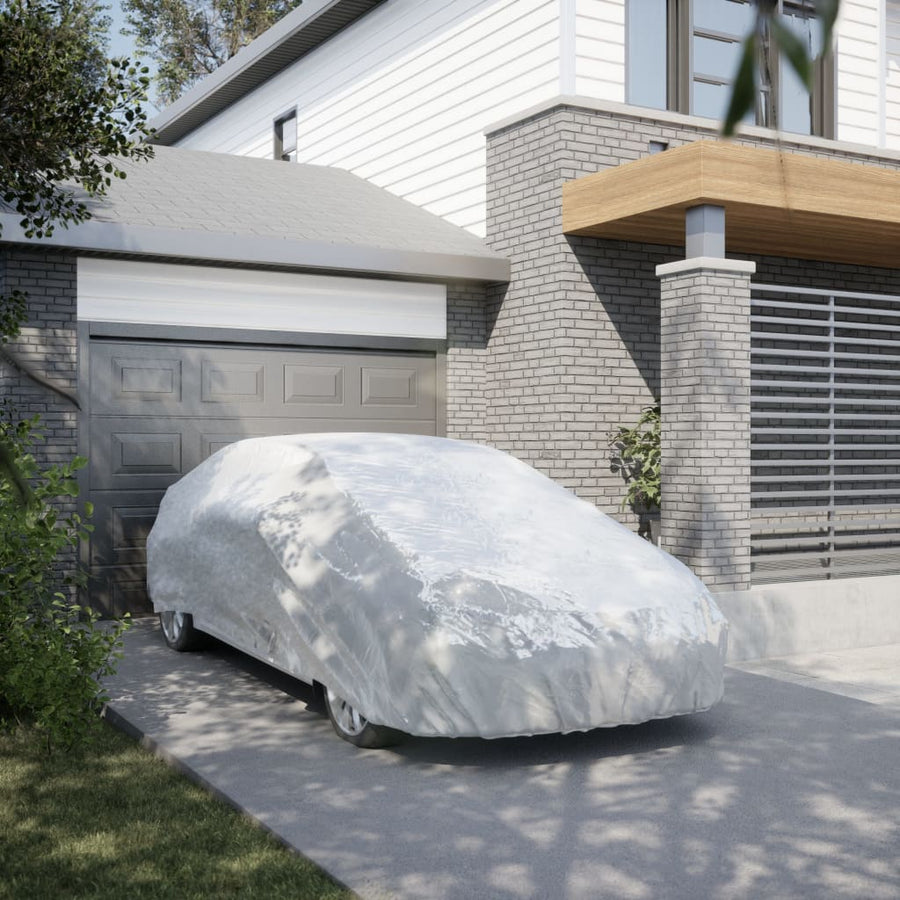 Autohoes voor sedan met gespriemen M volledig zilverkleurig