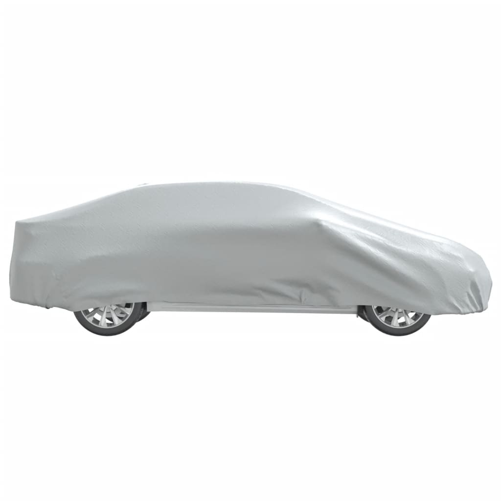 Autohoes voor sedan met gespriemen XL volledig zilverkleurig