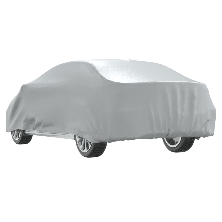 Autohoes voor sedan met gespriemen XL volledig zilverkleurig
