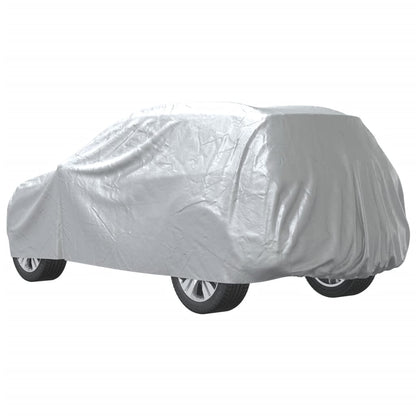 Autohoes voor SUV met gespriemen L volledig zilverkleurig