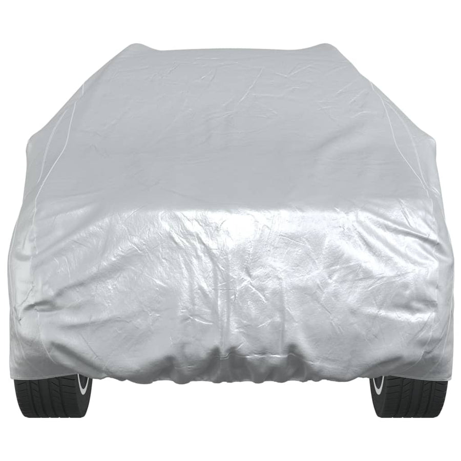Autohoes voor SUV met gespriemen XL volledig zilverkleurig