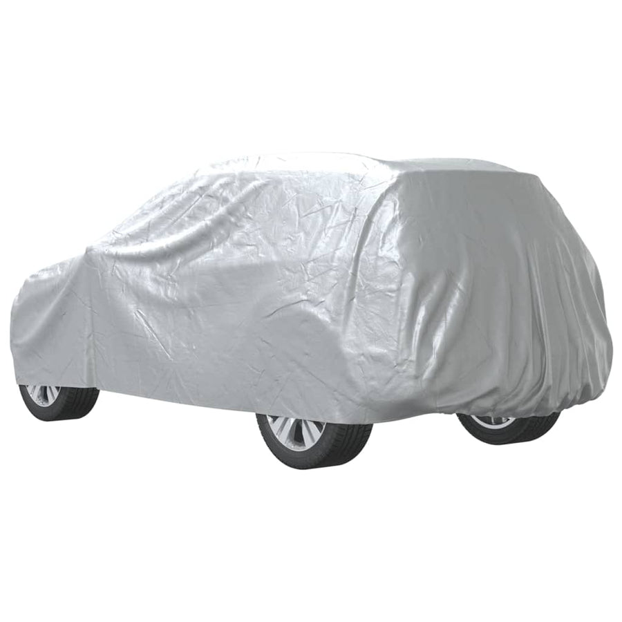 Autohoes voor SUV met gespriemen XL volledig zilverkleurig