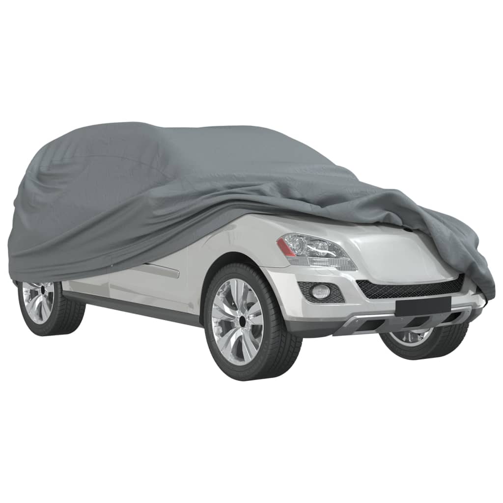 Autohoes voor SUV M nonwoven stof volledig grijs