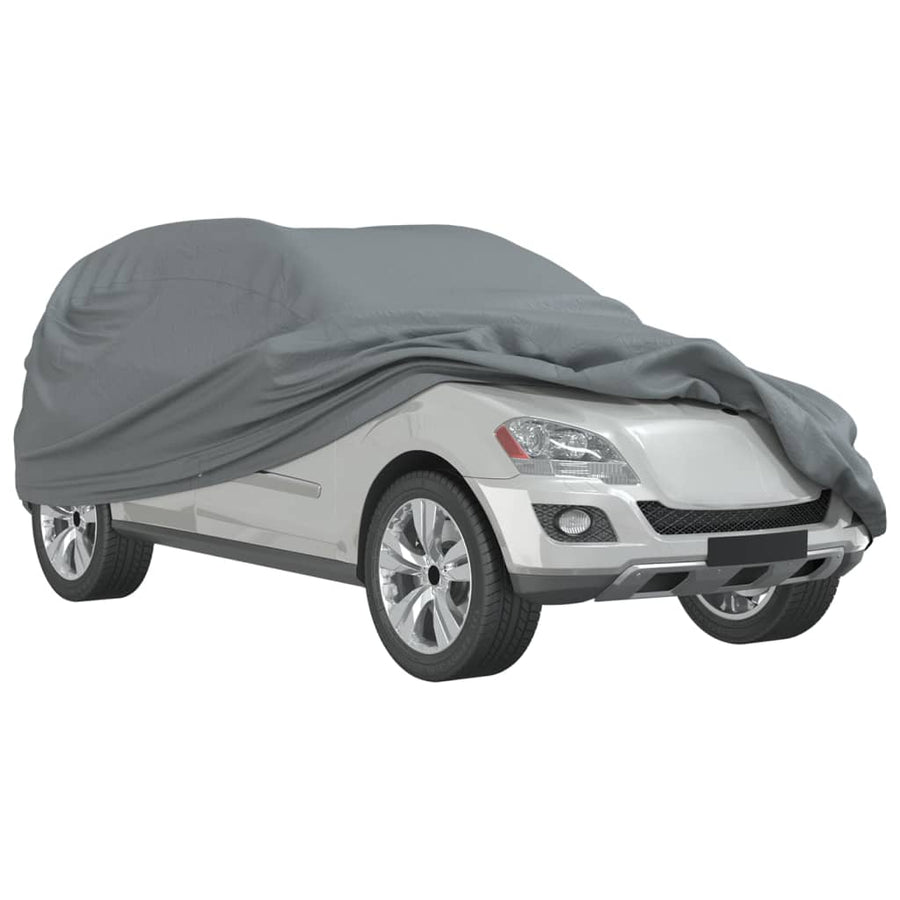 Autohoes voor SUV M nonwoven stof volledig grijs