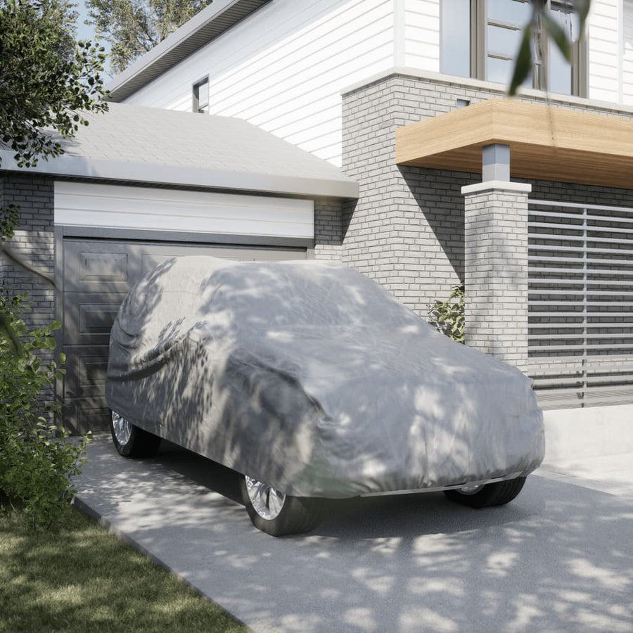Autohoes voor SUV M nonwoven stof volledig grijs