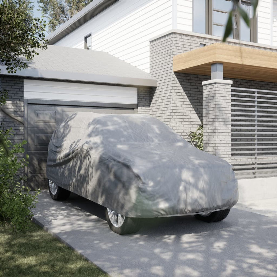 Autohoes voor SUV L nonwoven stof volledig grijs