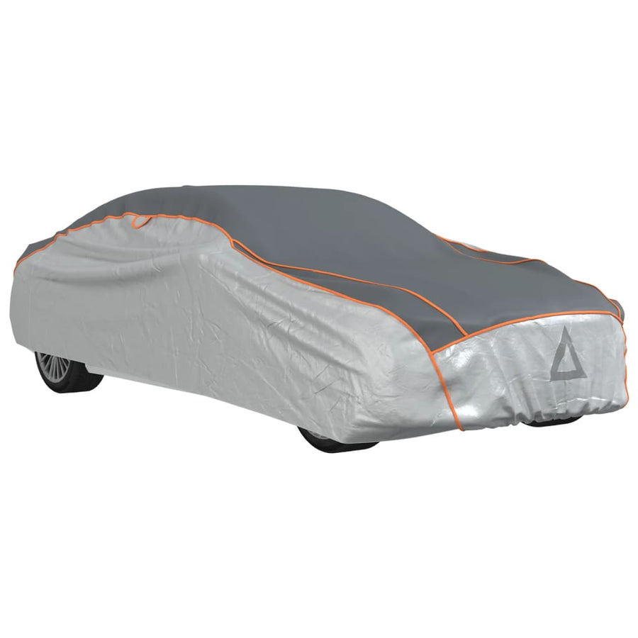 Autohoes voor sedan hagelbescherming XL zilverkleurig en grijs