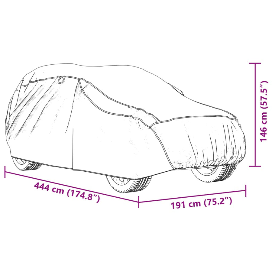 Autohoes voor SUV hagelbescherming M zilverkleurig en grijs