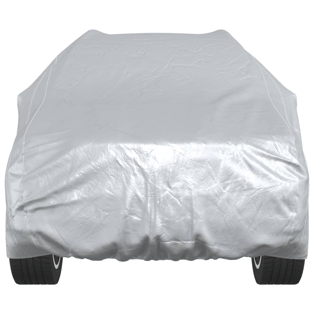 Autohoes voor SUV met gespriemen XL volledig PEVA zilverkleurig