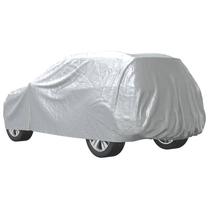 Autohoes voor SUV met gespriemen XL volledig PEVA zilverkleurig