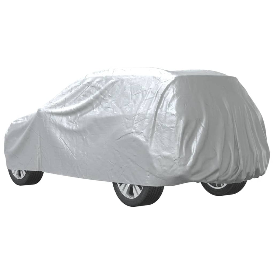 Autohoes voor SUV met gespriemen XL volledig PEVA zilverkleurig