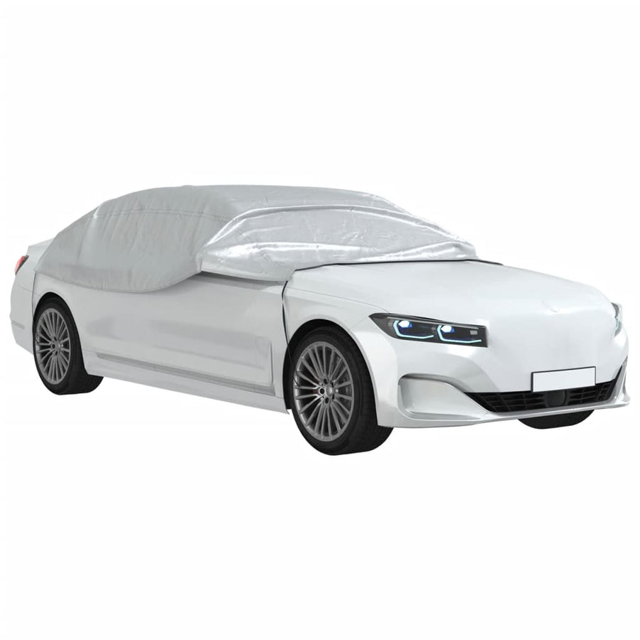 Vida Autohoes Half Met Haken Peva Zilverkleurig xl